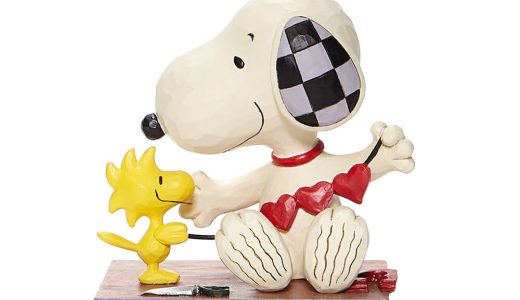 スヌーピー ウッドストック ガーランド 11.4cm | Snoopy with Hearts Garland ジム・ショア ピーナッツ JIM SHORE 正規輸入品