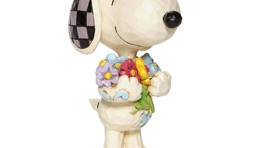 【訳あり】スヌーピー フラワー ミニ 8cm | Mini Snoopy with Flowers ジム・ショア ピーナッツ JIM SHORE 正規輸入品