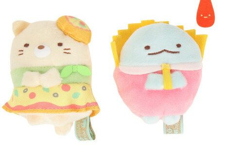 すみっコぐらし（Sumikkogurashi）（メンズ、レディース、キッズ）てのりぬいぐるみセット ねこ(ピザ)&とかげ(ポテト) MF92801