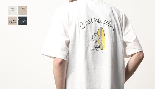 スヌーピー メンズ 半袖 Tシャツ リンクコーデ ピーナッツ 綿100％ PEANUTS チャーリー・ブラウン キャラクター ビッグシルエット イラスト 天竺 綿100％ トップス リンクコーデ 親子コーデ 夏 夏服 M L