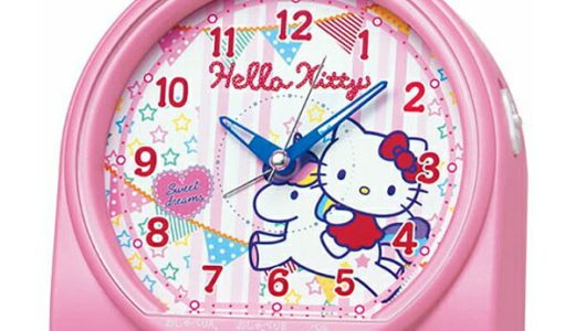 SEIKO ギフト包装無料 セイコークロック キャラクター 目覚まし時計 置き時計 CQ134P セイコー目覚まし時計 セイコー置き時計 ハローキティ 音量調節 スイープ 静か 音がしない おしゃれ かわいい あす楽対応