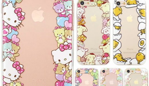 [Hello Kitty Friends Circle Jelly ハローキティ フレンズ サークル ジェリー] スマホケース Galaxy S8 S7edge ギャラクシー エス エッジ シナモロール マイメロディ ポムポム