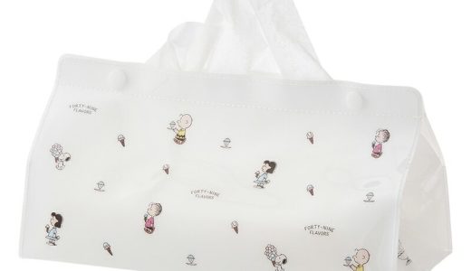 スヌーピー PEANUTS ティッシュカバー アイスクリーム