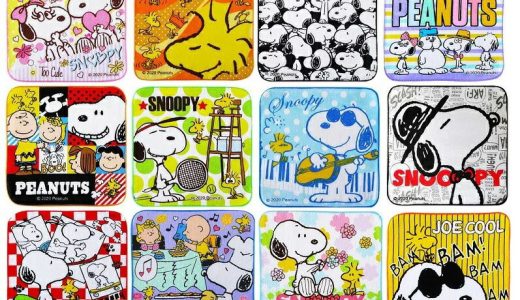 (選べる12種類)【ミニタオル】スヌーピーハンドタオル ハンカチ snoopy【約H20×W20cm】【感謝セール】【スーパーSALE×ポイントアップ】