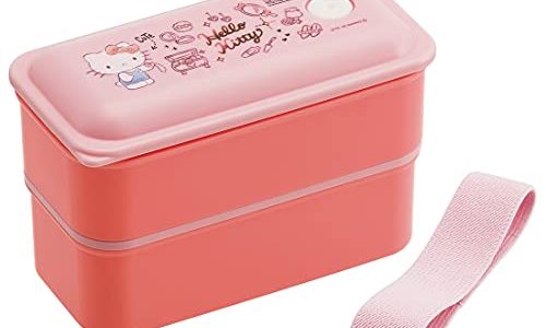 スケーター 弁当箱 銀イオン Ag+ 抗菌 ふわっと 盛れる パッキン 一体型 2段 550ml ハローキティ サンリオ PALW6AG