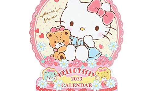 サンリオ カレンダー 2023年 壁掛け ハローキティ キティちゃん hello kitty ダイカットキャラクター 204749 SANRIO