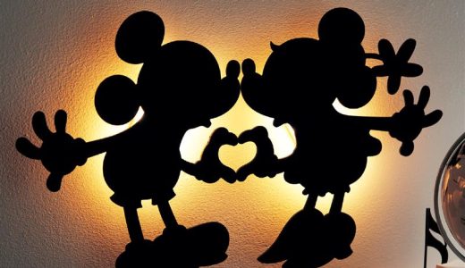 【P5倍!】【Disney】 ディズニー ペアで使うシルエットウォールライト「ミッキー&ミニー」 ◇ インテリア 照明 ライト ウォールライト 自動点灯 自動消灯 1分 1時間 キャラクター 間接照明 シルエット 影 ミッキーマウス ミニーマウス ウェディング 新婚 結婚祝い