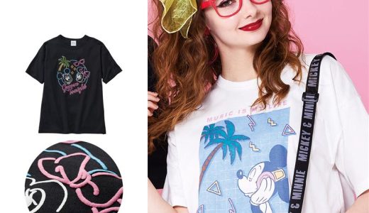 【Disney】 ディズニー 【ユニセックス】5分袖Tシャツ 「ミッキー＆ミニー ミッキーマウス」 ◆ S M L LL ◆ ◇ レディース 女性 トップス シャツ レディーストップス レディースシャツ レディーストップス tシャツ カットソー 半袖 五分袖 キャラクター ◇