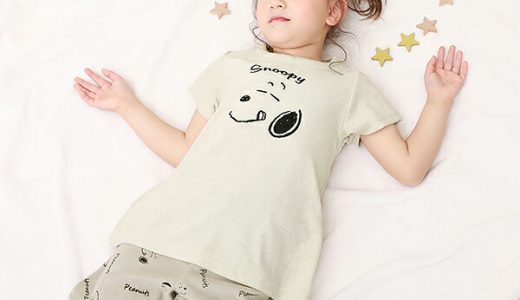 【LIMITED SALE 30%OFF】PEANUTS スヌーピーガールズ半袖パイルルームウェア 子供服 キッズ 女の子 ルームウェア パジャマ