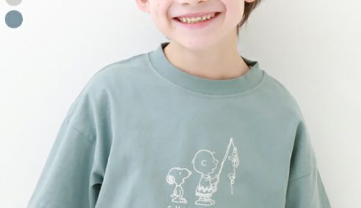 【LIMITED SALE 29%OFF】PEANUTS BIG スヌーピー柄Tシャツ 子供服 キッズ 男の子 女の子 半袖Tシャツ Tシャツ トップス 半袖