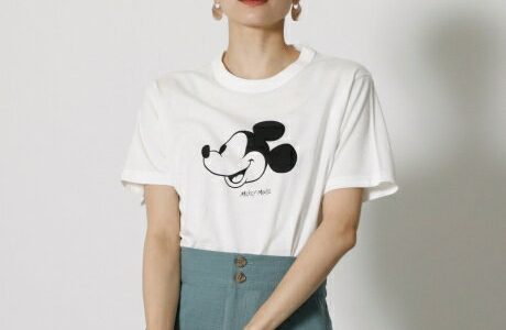 MICKEY MOUSE TEE/ミッキーマウスTシャツ / AZUL BY MOUSSY/アズール バイ マウジー/レディース/トップス カットソー【MARKDOWN】