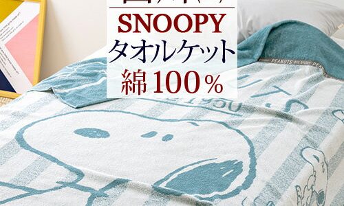 マラソン★100円クーポン★5/1 AM迄 【600円引】スヌーピー タオルケット シングル 西川 東京西川 リビング 西川リビング 送料無料 綿100％ 洗える 夏 肌掛け おしゃれ ジュニア 子供 SNOOPY キャラクター