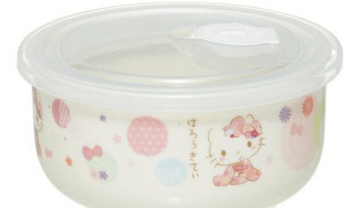 保存容器 380ml M エア弁付き 小鉢 ハローキティ （ フードストッカー フードコンテナ 陶器 レンジ 食品保存容器 保存 容器 ケース 食品保存 エア弁 丸型 かわいい キティ キャラクター サンリオ ）