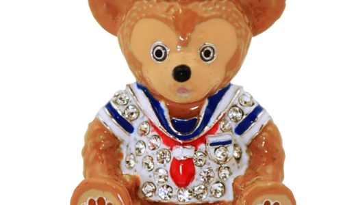 【取寄せ】 ディズニー Disney US公式商品 ダッフィー Duffy フィギュア 置物 人形 アリバスブラザーズ ジュエリー ミニ [並行輸入品] the Disney Bear Figurine by Arribas - Jeweled Mini グッズ ストア プレゼント ギフト 誕生日 人気 グッズ ストア プレゼント ギフト ク