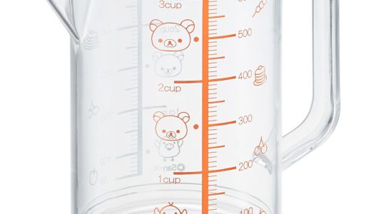 計量カップ 大 600ml リラックマ （ 計量コップ メジャーコップ 目盛り付き メモリ付き 熱湯OK 600cc 樹脂製 計量器具 計量ツール キッチンツール 離乳食 両面メモリ 下ごしらえ かわいい キャラクター ）【39ショップ】