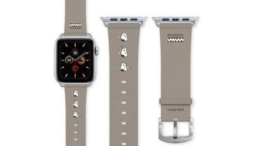 グルマンディーズApple Watch 41/40/38mm 対応 レザーバンド ピーナッツ スヌーピー SNG680A