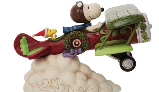 スヌーピー フライングエース 飛行機 13cm | Snoopy Flying Ace Plane ジム・ショア ピーナッツ JIM SHORE 正規輸入品