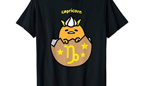 ぐでたま やぎ座 半袖Tシャツ メンズ 【Sサイズ】 ブラック ファッション トップス アメリカ