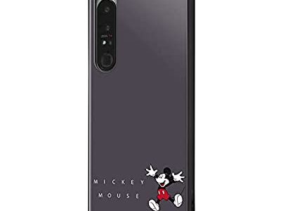 イングレム Xperia 1 IV / 『ディズニーキャラクター』/耐衝撃ハイブリッドケース KAKU / ミッキーマウス_ジャンプ IQ-DXP1M4K3TB/MK7