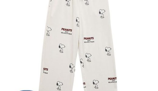 ジェラートピケ gelato pique レディース【PEANUTS】SNOOPY柄ロングパンツ ジェラピケ パジャマ ルームウェア ADIEU