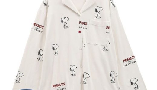 ジェラートピケ gelato pique レディース【PEANUTS】SNOOPY柄シャツ ジェラピケ パジャマ ルームウェア ADIEU