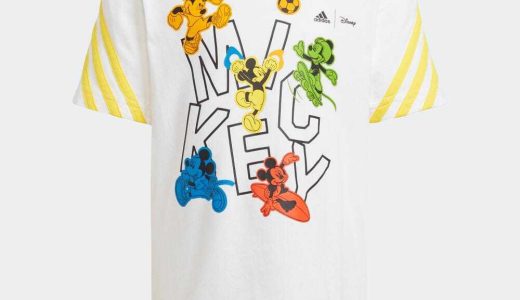 【公式】アディダス adidas 返品可 adidas × Disney ミッキーマウス 半袖Tシャツ スポーツウェア キッズ／子供用 ウェア・服 トップス Tシャツ 白 ホワイト HK6641 半袖 summershop22