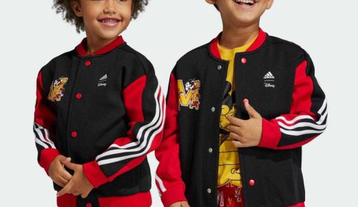 【公式】アディダス adidas 返品可 adidas × Disney ミッキーマウス トラックトップ スポーツウェア キッズ／子供用 ウェア・服 トップス ジャージ 黒 ブラック HR9481