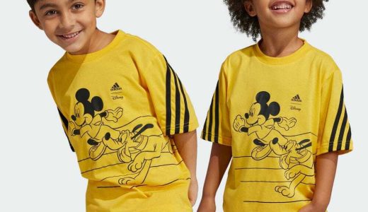 【公式】アディダス adidas 返品可 ディズニー ミッキーマウス Tシャツ スポーツウェア キッズ／子供用 ウェア・服 トップス Tシャツ イエロー HR9494 半袖