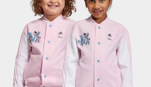 【公式】アディダス adidas 返品可 adidas × Disney ミッキーマウス トラックトップ スポーツウェア キッズ／子供用 ウェア・服 トップス ジャージ ピンク HS1143