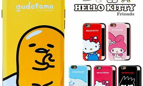 [Hello Kitty Friends Dual Bumper ハローキティ フレンズ デュアル バンパーケース] iPhone 8Plus 7Plus 6s 6sPlus 6 6Plus Plus アイフォン アイホン エイト プラス セブン シックス エス Galaxy S7 edge SC02H SCV33 ギャラクシー エッジ マイメロディシナモロール【】