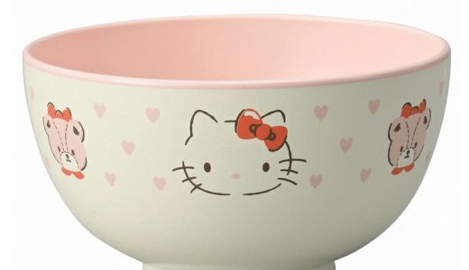 【4/22 限定 店内 5%OFF クーポン】子供食器 スープ椀 汁椀 スープカップ キティちゃん 女子 陶器【ハローキティ（ピンクハート）塗汁椀M】 サンリオ グッズ 子ども かわいい食器 プレゼント レンジ・食洗機対応 日本製【金正陶器】【うつわ百花】