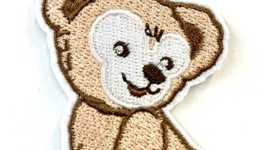 【P2倍・4月18日10:00〜4月21日9:59】送料無料/ ワッペン ダッフィ 横 M 刺繍 アイロン キャラクター ダッフィ ディズニー ワッペン アップリケ