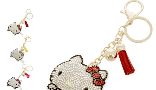 【全品10倍｜4/1 0時〜期間限定】ハローキティ HELLO KITTY サロン ド ルヴァン キーホルダー レディース RBB-349 SALON de RUBAN | キティちゃん ストラップ チャーム ストーン キラキラ