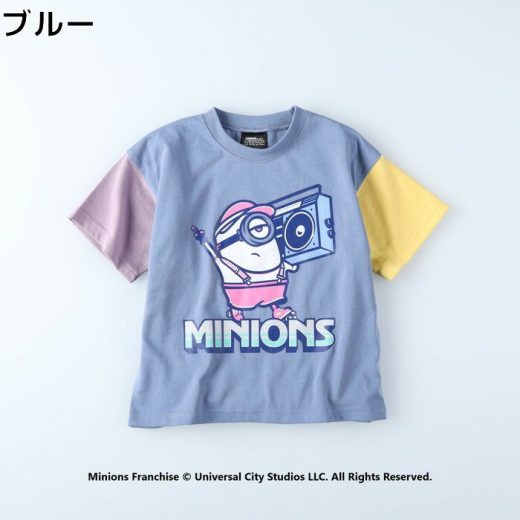 MINION クレイジーミニオンTシャツ キッズ Tシャツ tシャツ 半袖 夏 男の子 女の子 ミニオン ミニオンズ かわいい 可愛い おでかけ ジュニアRight-on,ライトオン,12216184-87,MINION,ミニオン