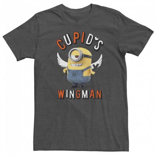 キャラクター Tシャツ チャコール ヘザー CUPID'S 【 HEATHER LICENSED CHARACTER DESPICABLE ME MINIONS WINGMAN TEE CHARCOAL 】