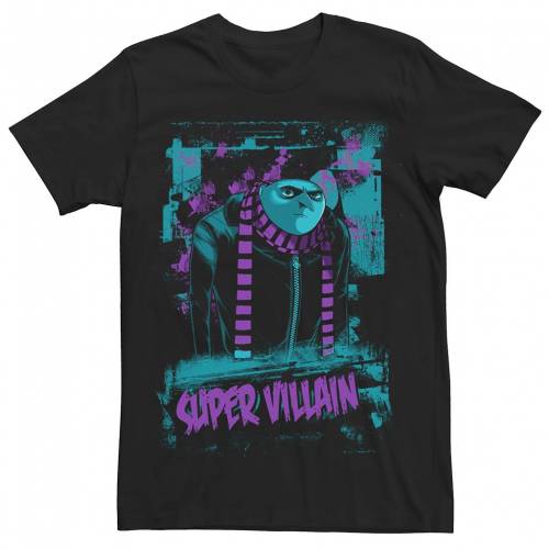 キャラクター Tシャツ 黒色 ブラック 【 LICENSED CHARACTER MINIONS SUPER VILLIAN TEE BLACK 】