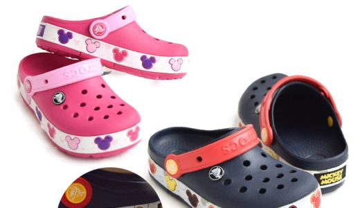 【30％OFF】 crocs クロックス Kids' Crocband Mickey Mouse Fun Lab Lights Clog クロックバンド ミッキー ファン ラブ ライツ キッズ LEDライト 光る 光る靴 ミッキー ディズニー 男の子 女の子 軽量 軽い サンダル シューズ 靴 204994