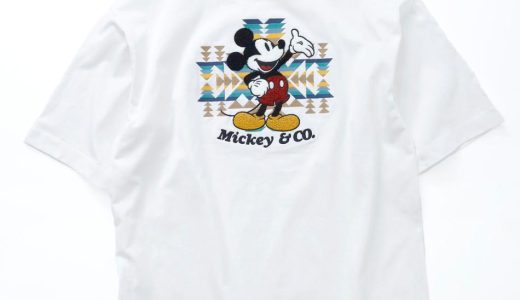 Tシャツ メンズ レディース ユニセックス ミッキーマウス ミッキー 公式 ディズニー 刺繍 大きめ ビッグシルエット Disney サガラ刺繍 春 夏 コラボ