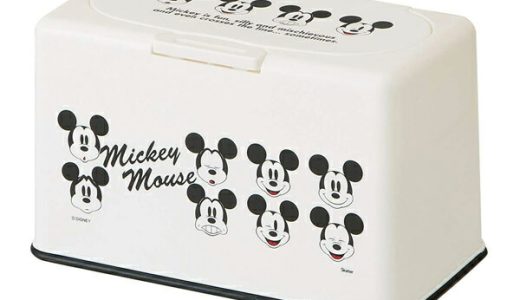 マスク ケース ミッキーマウス マスクケース ディズニー マスクストッカー （ ストッカー 衛生用品 収納 ホルダー ミッキー Disney 使い捨てマスク 箱 マスク入れ マスクディスペンサー 玄関 リビング キャラクター 容器 ）