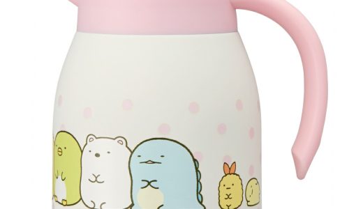 卓上ポット 600ml すみっコぐらし ステンレス （ 魔法瓶 保温ポット 保冷ポット 保温 保冷 卓上 コーヒー 珈琲 お茶 紅茶 真空二層構造 ワンタッチ式 片手 広口 キャラクター ）【3980円以上送料無料】