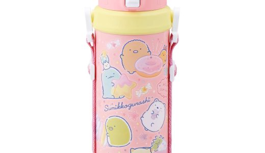 水筒 ダイレクトステンレスボトル すみっコぐらし 800ml （ 直飲み 保冷専用 ステンレスボトル ダイレクトボトル ワンタッチ 子供 子供用水筒 保冷 キッズボトル ワンプッシュ 幼稚園 保育園 キッズ ）