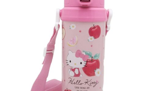 水筒 ダイレクトステンレスボトル ハローキティフルーツ 800ml （ キティ 直飲み 保冷専用 ワンタッチ キッズボトル 子供 ステンレスボトル ダイレクトボトル ワンプッシュ 子供用水筒 幼稚園 保育園 キッズ ）【3980円以上送料無料】