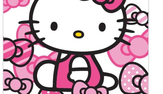 [送料無料] Hello Kitty - Bows Wall Poster with Push Pins, 22.375