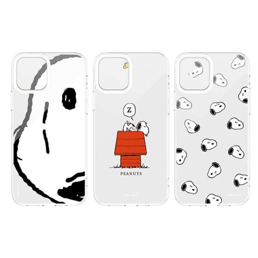 iPhone12mini 対応 iPhone 12 mini ケース カバー PEANUTS スヌーピー IIIIfit Crystal Shell 超硬質ガラスケース 耐衝撃 グルマンディーズ SNG-585