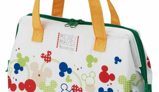 【在庫処分】ディズニー ランチバッグ 保冷 /2段 弁当箱用 保冷 がま口 ランチバッグ M Mickey カラフルポップ ミッキーマウス