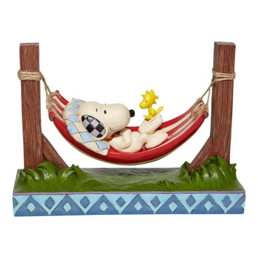 スヌーピー ウッドストック ハンモック 14.5cm | Snoopy/Woodstock in Hammock ジム・ショア ピーナッツ JIM SHORE 正規輸入品