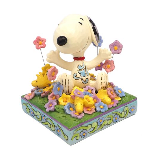 【スーパーSALE割引】スヌーピー ウッドストック 花畑 12cm | Snoopy in Flowers ジム・ショア ピーナッツ JIM SHORE