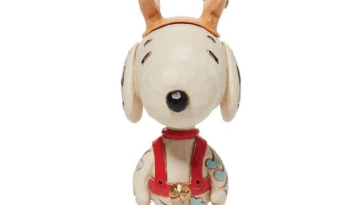 スヌーピー トナカイ ミニ 10.5cm | Snoopy Reindeer Mini ジム・ショア ピーナッツ JIM SHORE 正規輸入品