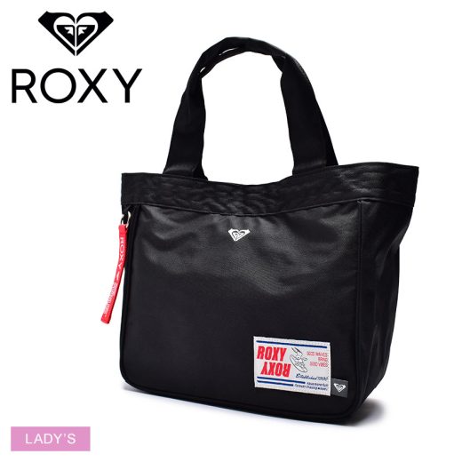 ＼抽選で最大全額ポイントバック／ロキシー トートバッグ レディース PEANUTS MID TOTE トートバッグ ROXY RBG231312 PEANUTS コラボ キャラクター スヌーピー かばん バッグ チャーム付き 刺しゅう おしゃれ ブランド サーフ ロゴ スポーツ アウトドア レジャー ブラック