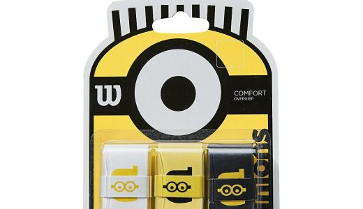 ウィルソン (WILSON) MINIONS OVERGRIP 3PK ラケットスポーツ グリップテープ ホワイト・イエロー・ブラック WR8408401001